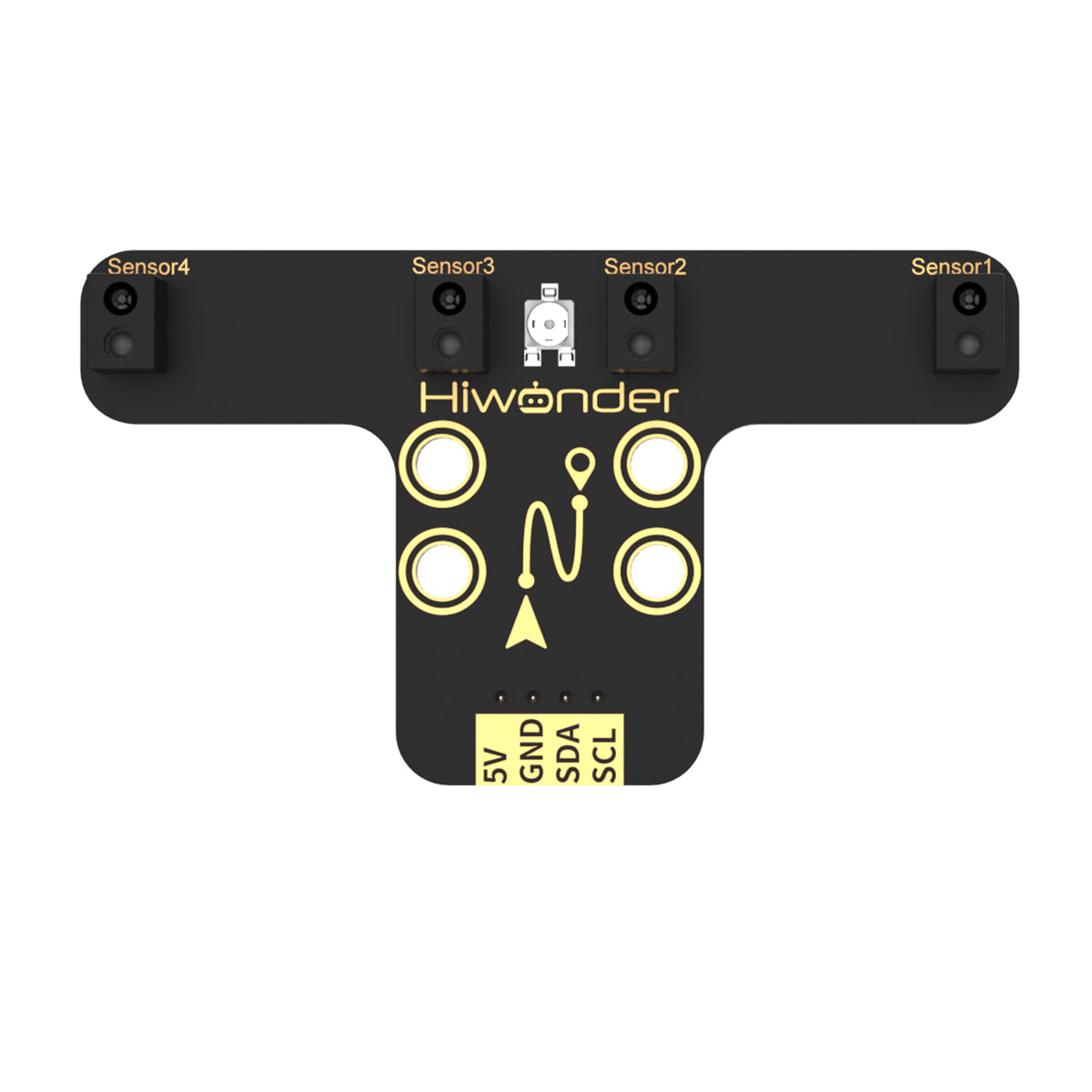 Hiwonder 4-Channel IR Line Follower Sensor – I2C Module for Line Following Robot Hiwonder 4-Channel IR Line Follower Sensor – I2C Module for Line Following Robot